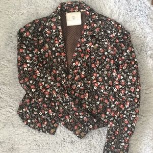 Anthropologie floral jacket